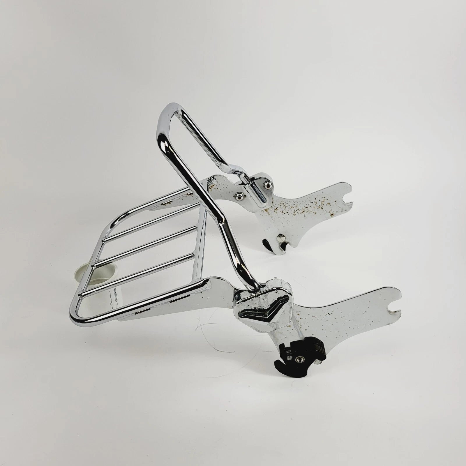 Chrome Sissy Bar Passenger Backrest/Luggage Rack for Harley Davidson Touring (1997–2008)