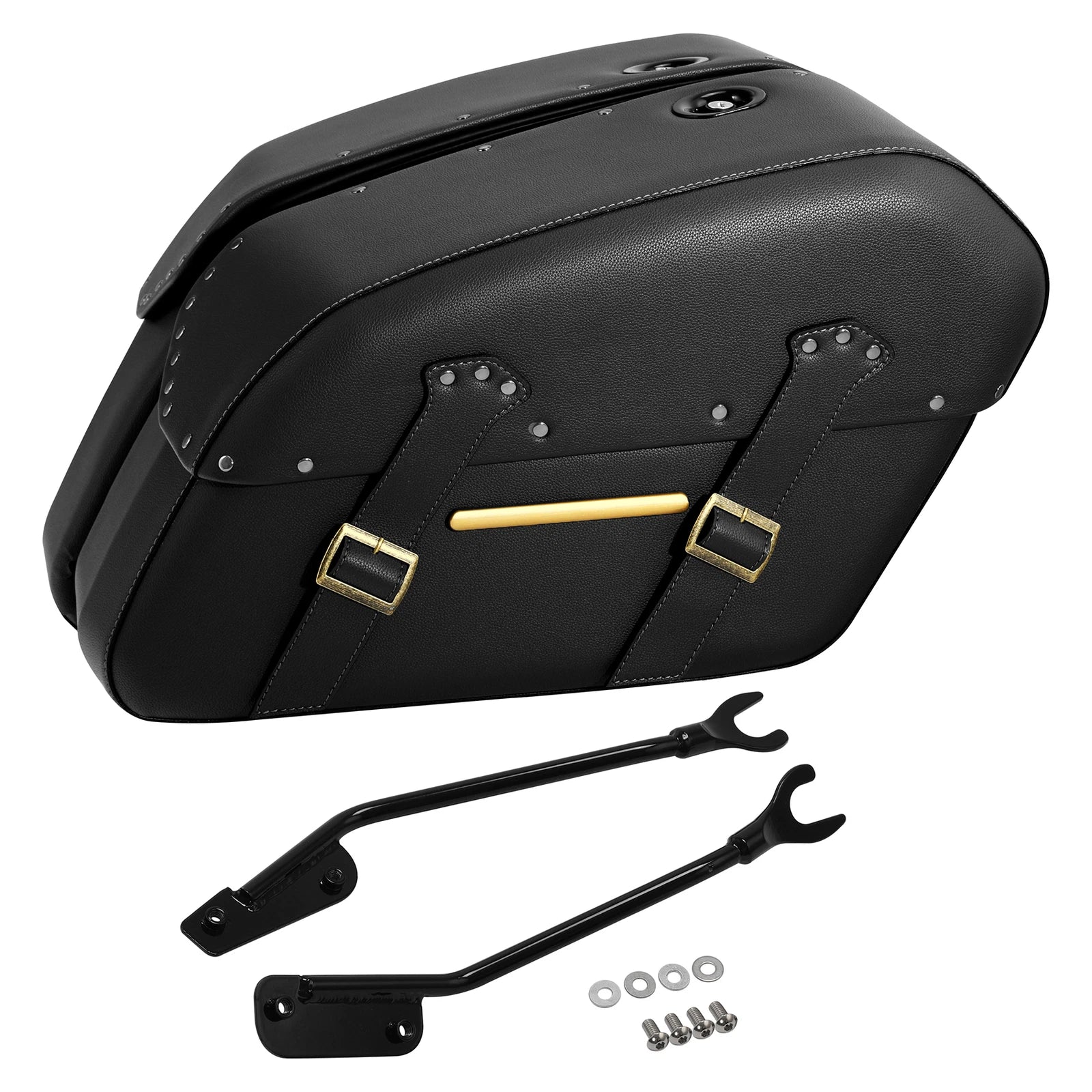 Microfiber Leather Saddlebags for Harley Fat Boy Breakout (2018–2024)