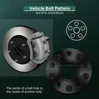 2Pcs 20mm Wheel Spacer 5x120.7 12x1.5 for Pontiac Firebird (1982–2002)