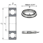 Deep Groove Ball Bearing P5 for Scooter Skateboard Wheel (6019NR)