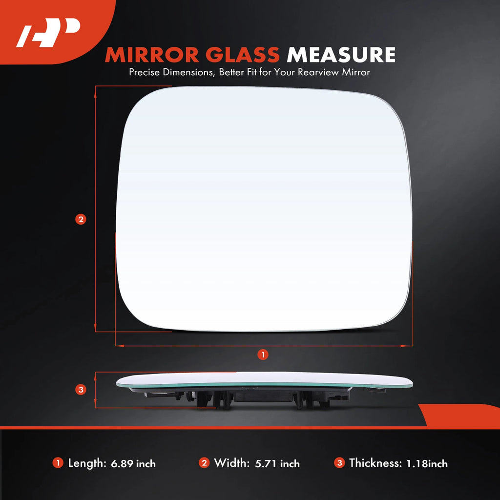 Heated Driver Power Mirror Glass for Jeep Renegade (2015–2018)