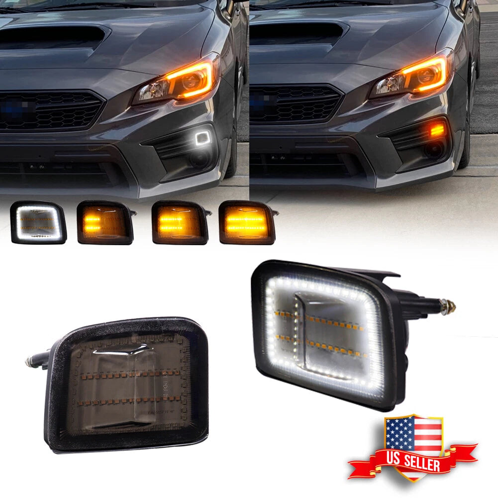 Sequential Switchback LED Front Corner Signal Light for Subaru WRX STI (2015–2021)