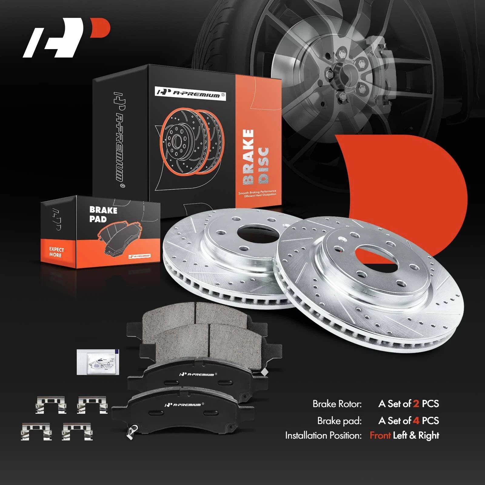 Drilled and Slotted Brake Rotors & Pads for Buick Enclave (2008–2017)