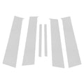 6 Pcs Door Pillar Window Trim for Honda City (2015-2019) Silver Tone