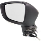 Power Heated Turn Signal Black Smooth Mirror LH for Mazda 3