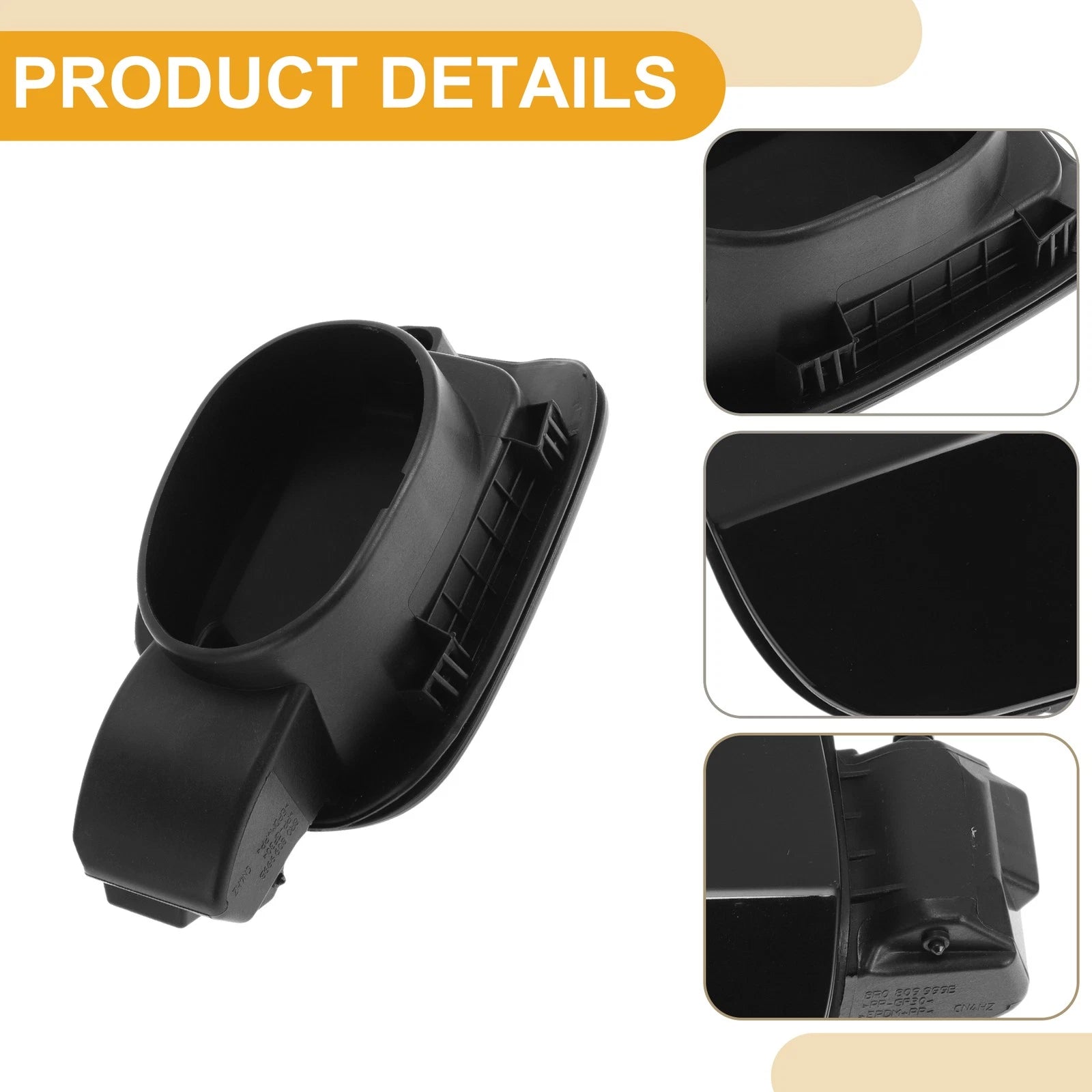 Fuel Tank Door Cap for Audi Q5 (2010–2016) No. 8R0809999B Black ABS