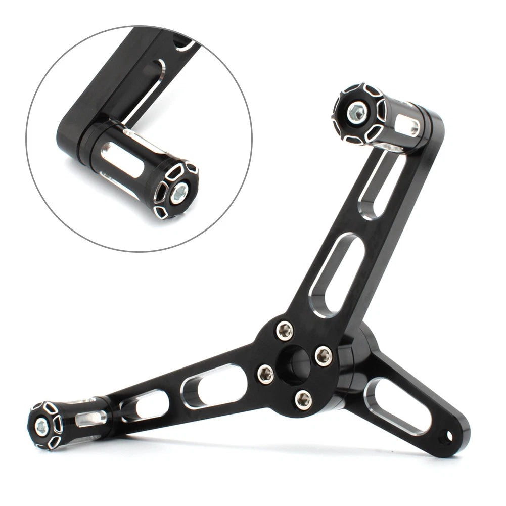 Front Left Foot Pegs Heel Toe Shifter Lever for Harley Sportster XL883 1200