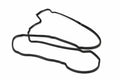 Left Engine Valve Cover Gasket for Toyota Lexus (2000–2023) 112140A010