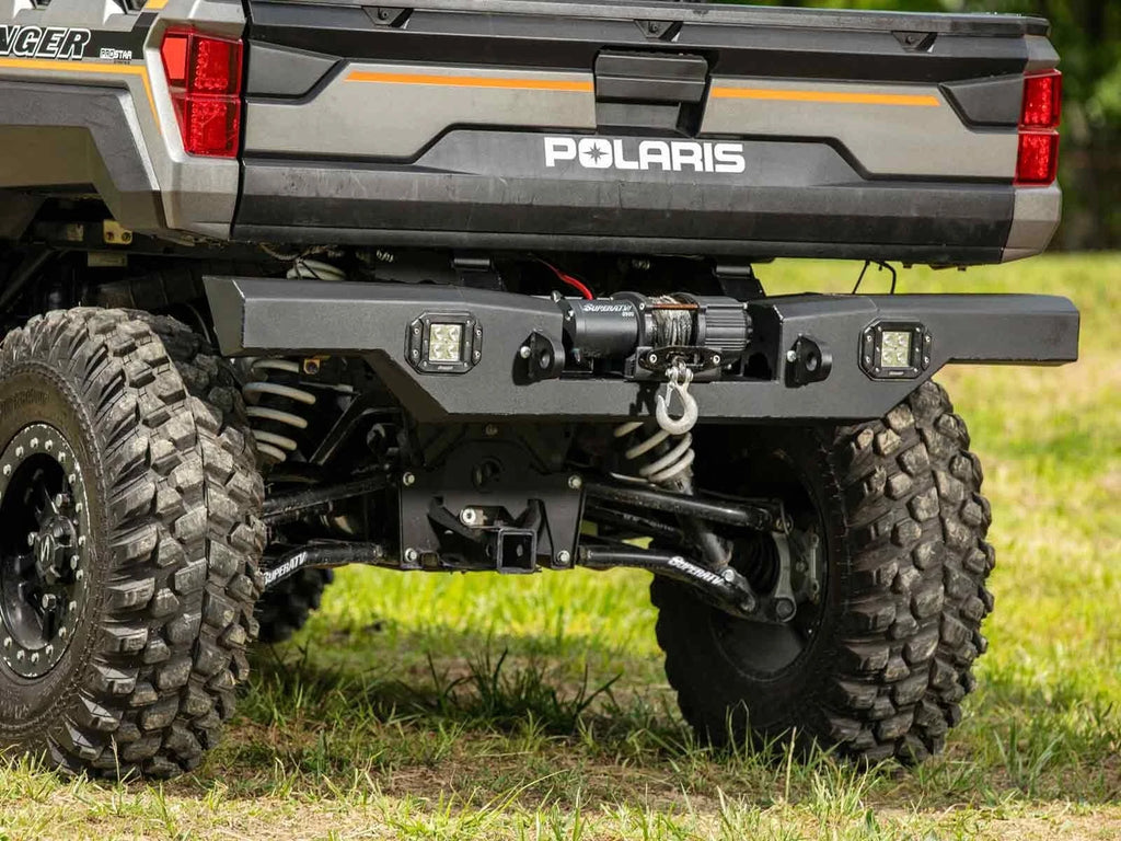 Heavy Duty Rear Winch Bumper for Polaris Ranger XP 1000 (2017–2023)