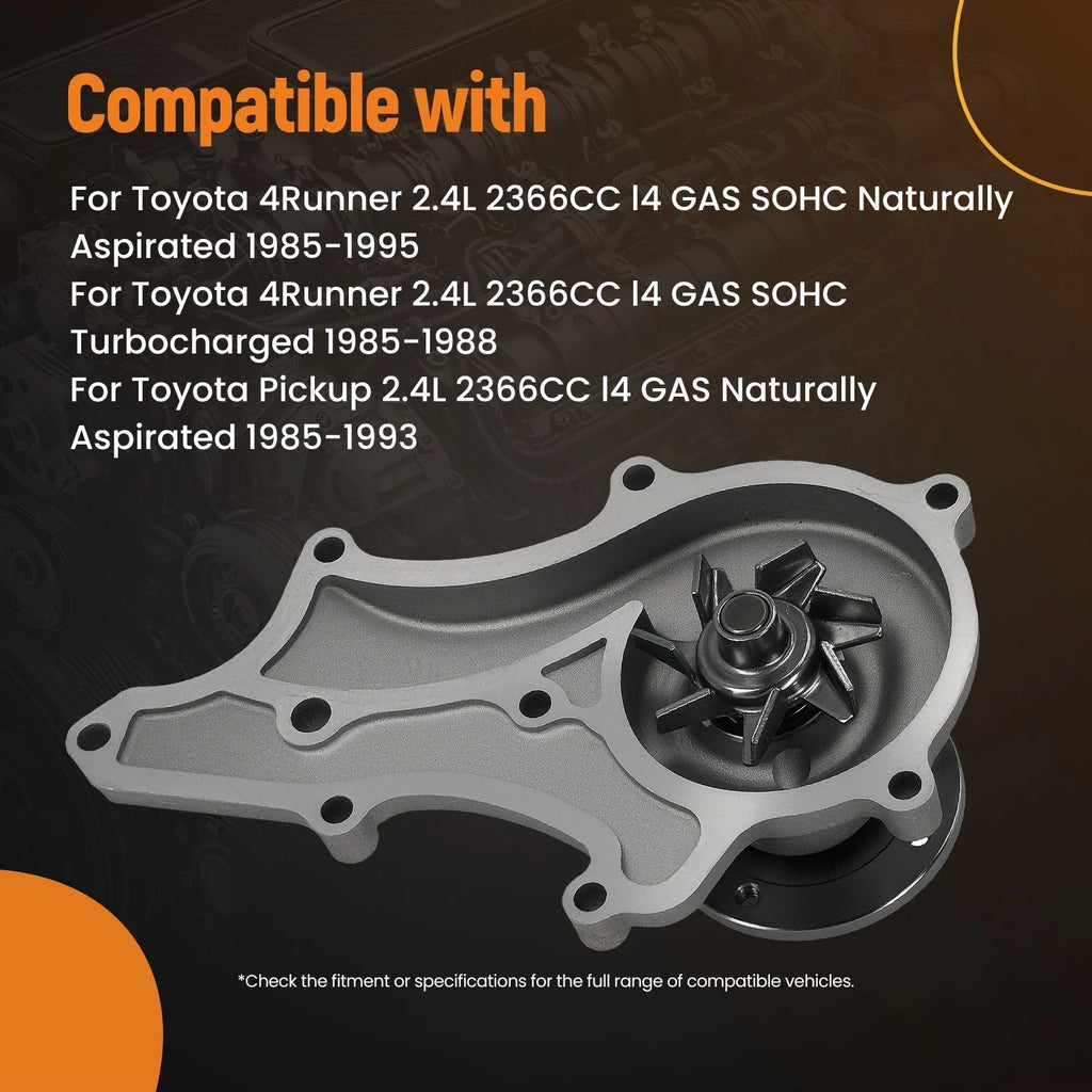 Engine Cooling Water Pump for Toyota 4Runner/Pickup (1985–1995)