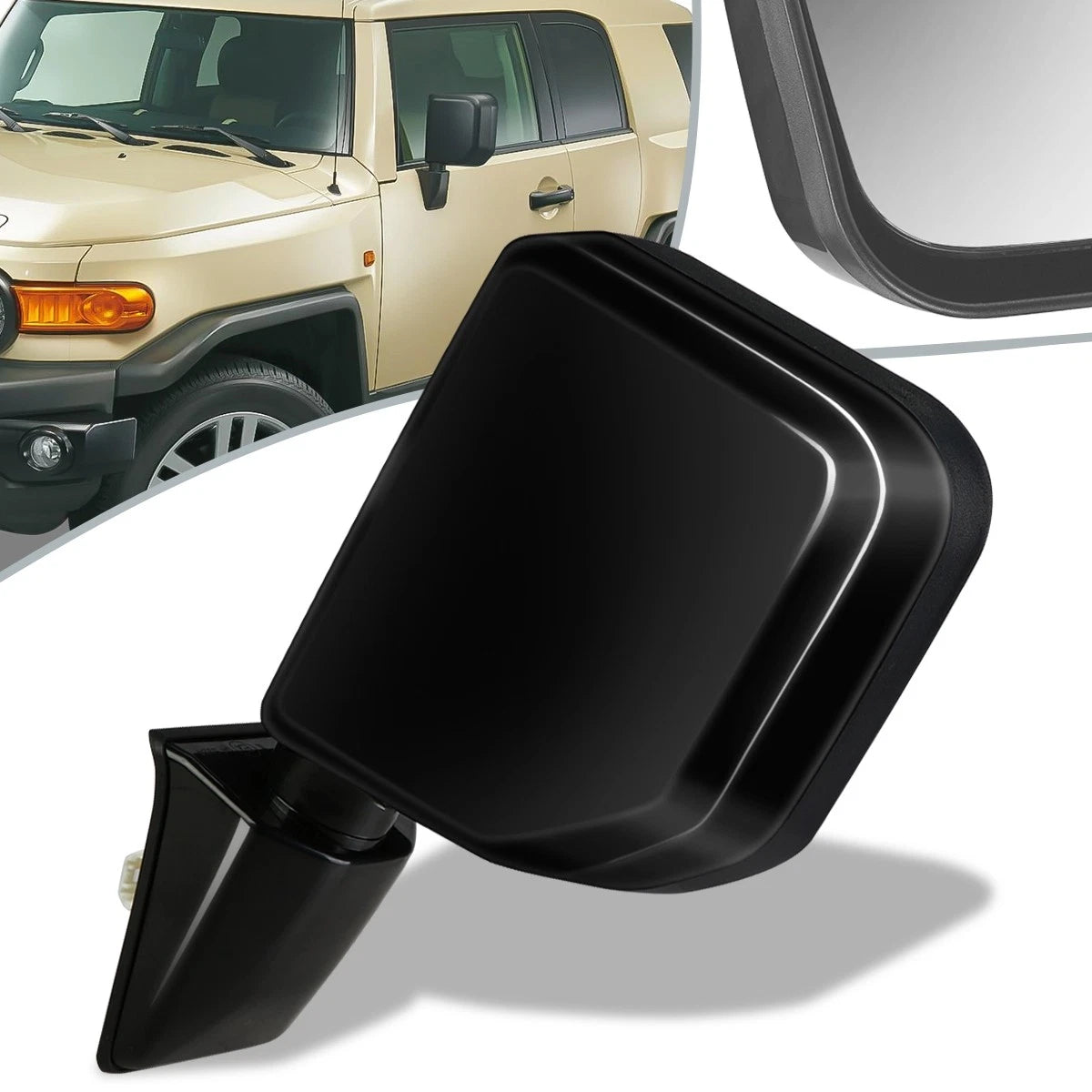 OE Style Manual Side View Door Mirror Left for Toyota FJ Cruiser (2007–2014) TO1320284