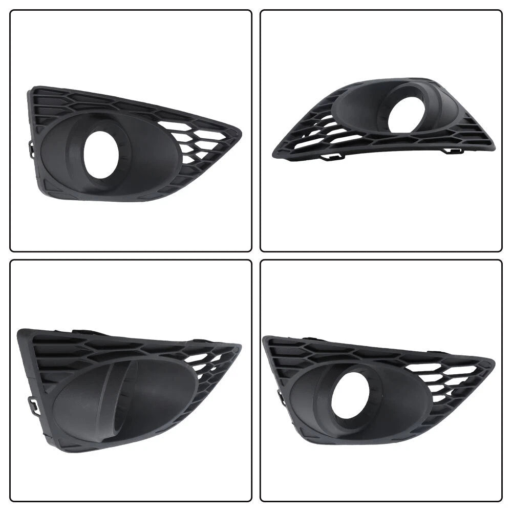 Set of 4 Fog Lamp Covers for Ford Fusion (2010–2012) Black Bezel