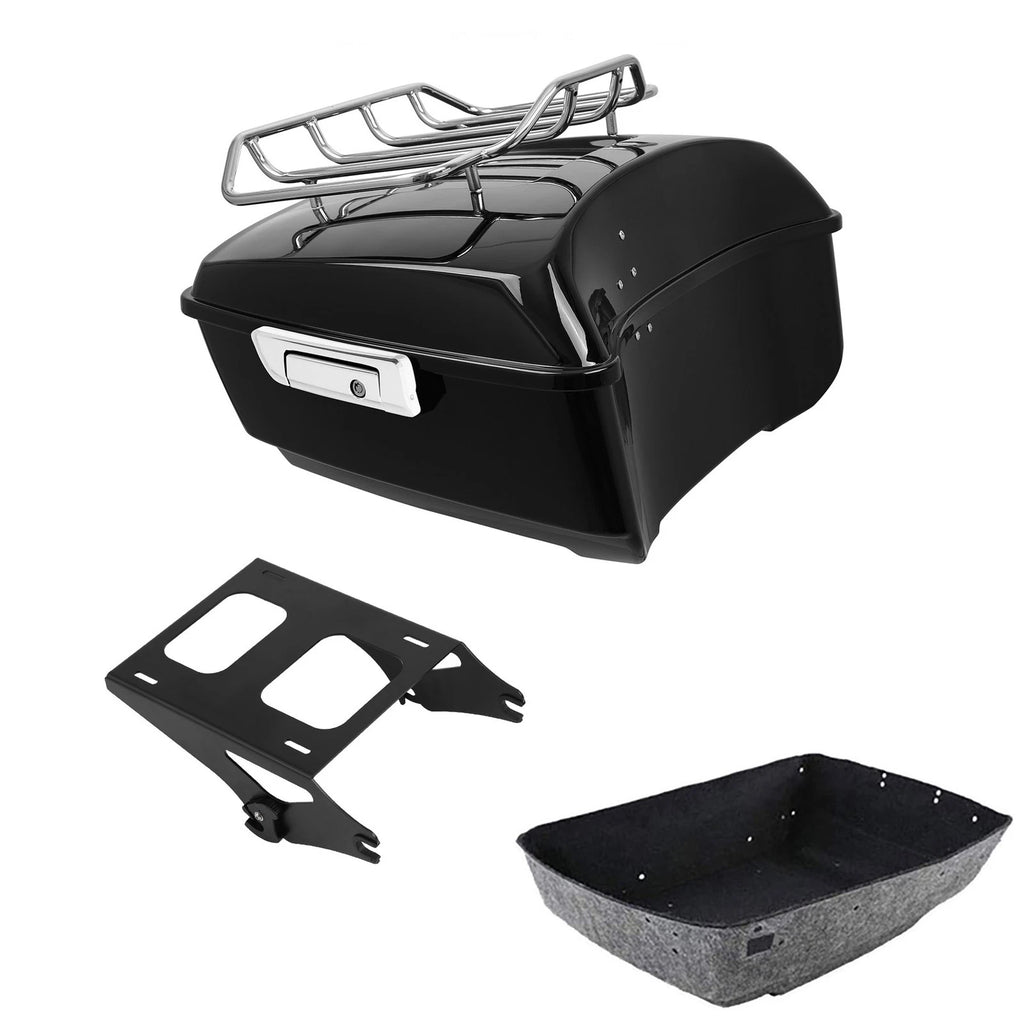 2X King Trunk Luggage Rack Mount for Harley CVO Street Glide (2014–2026)
