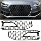 RS4 Style Fog Light Grill Cover for Audi A4 (2013–2016)