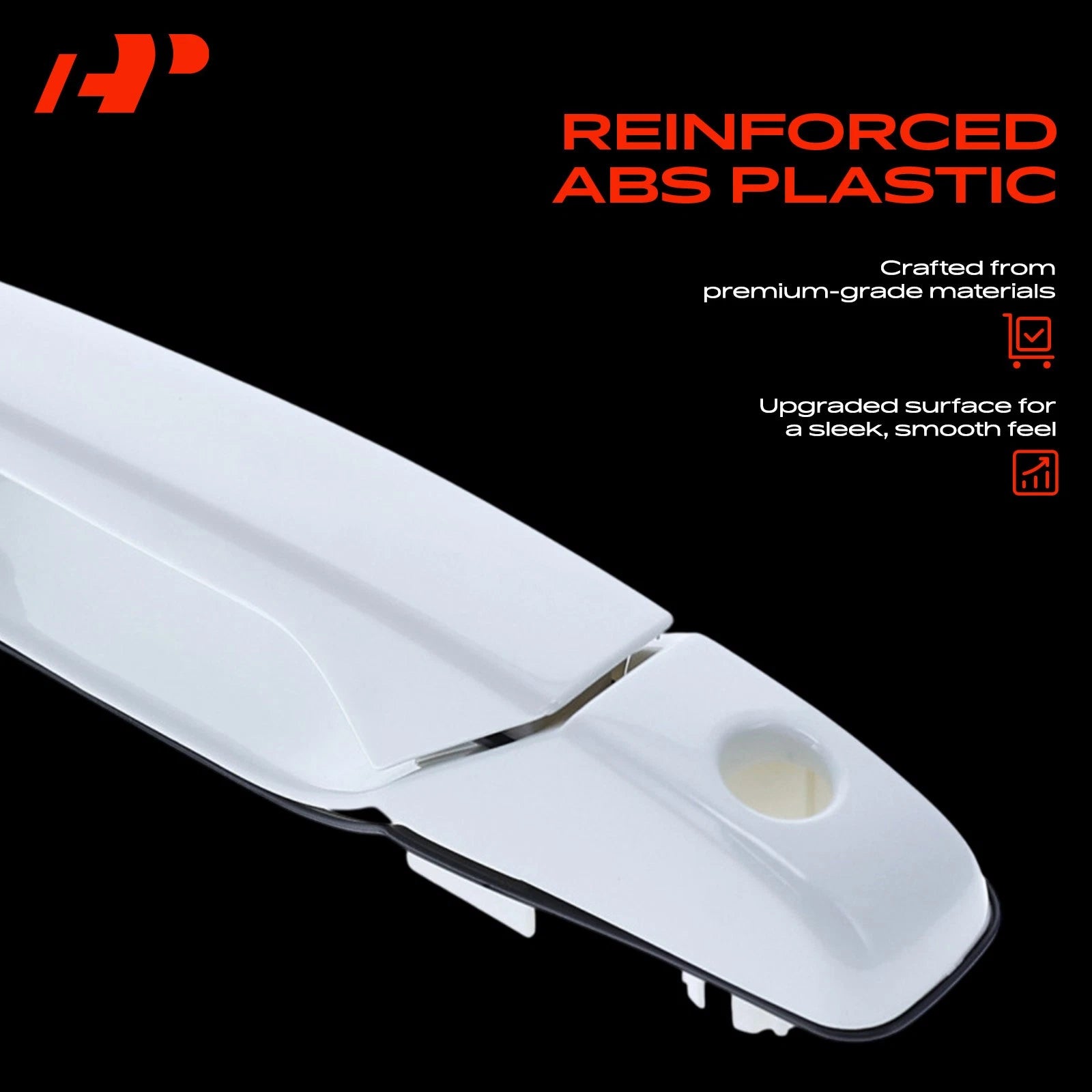 2X Front Painted White Door Handle for Chevy Silverado GMC Cadillac