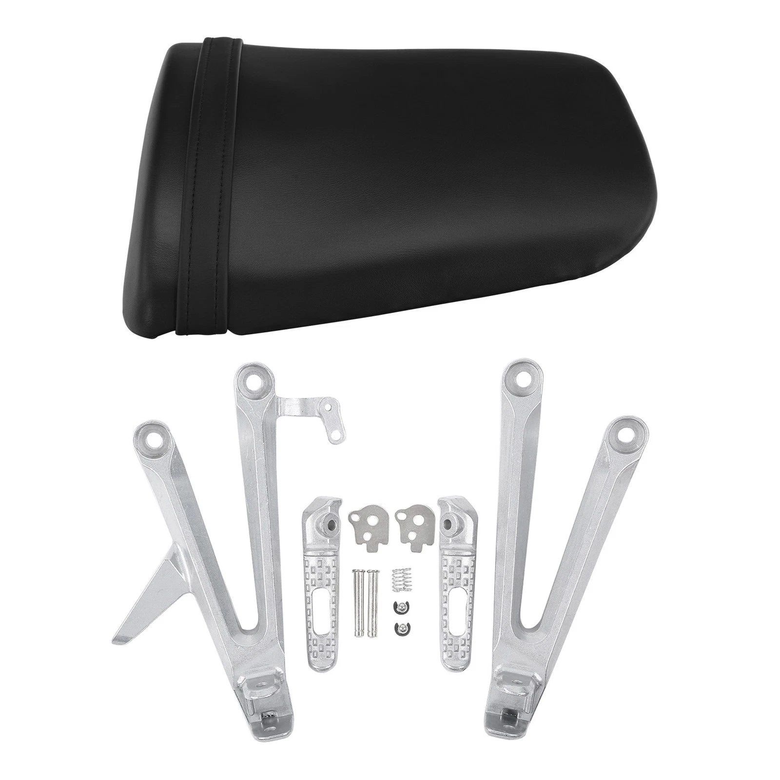 Passenger Seat & Footpeg Footrest Bracket Kit for Honda CBR1000RR (2004–2007)