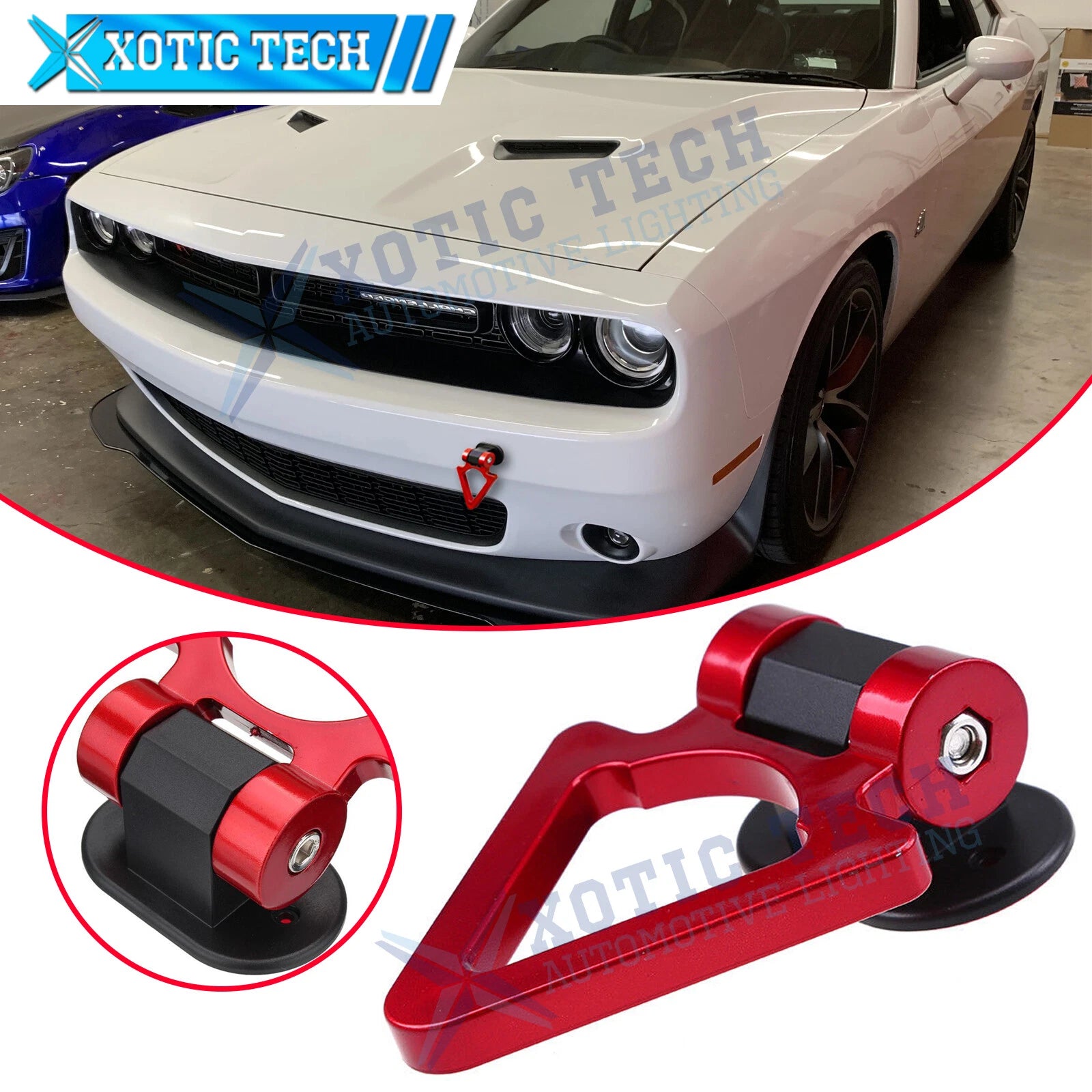 Tow Hook Style Ring Track Racing Decoration for Dodge (2014–2016)
