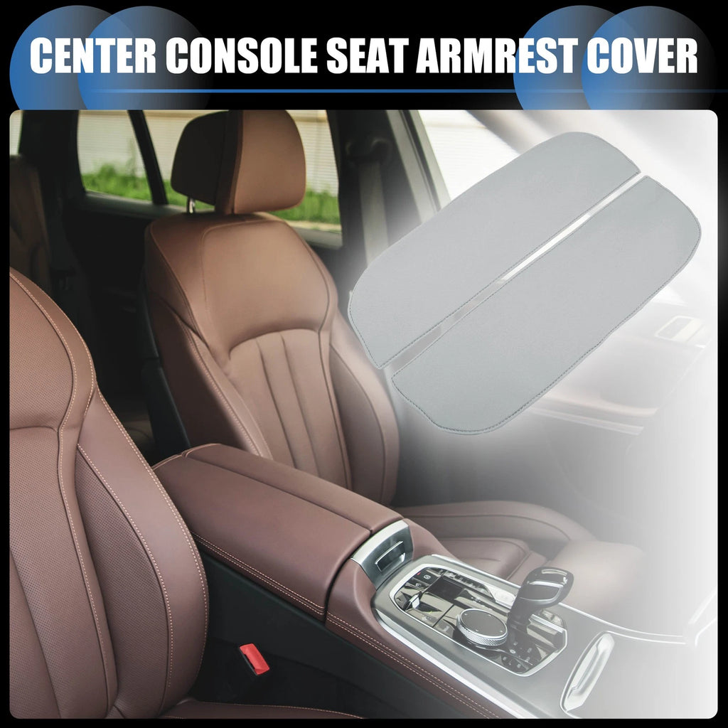 1 Pair Armrest Protector Cover Pad for BMW X5 X6 (2010–2018) Neoprene Gray
