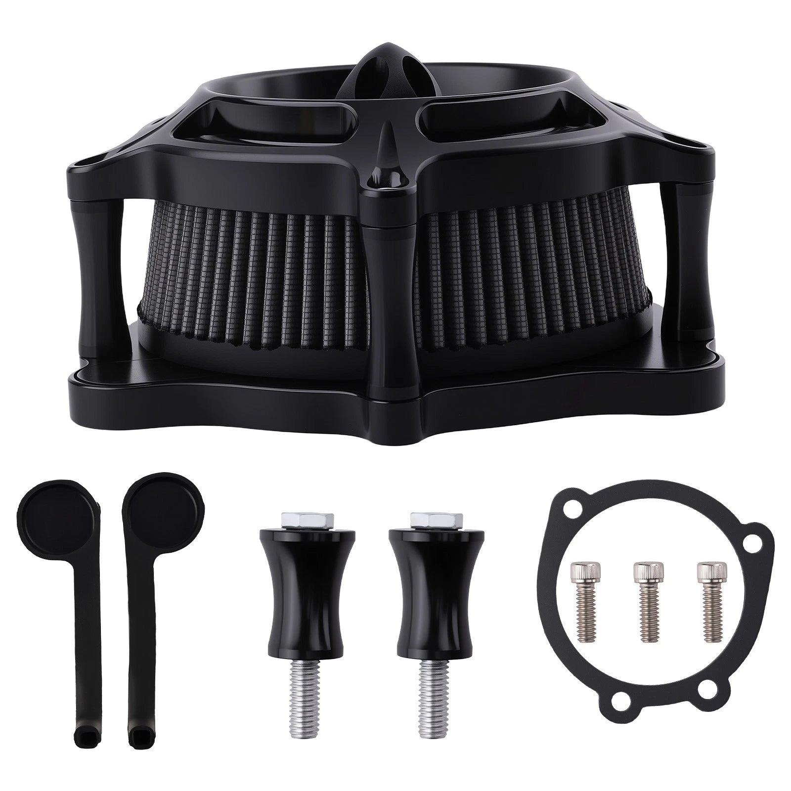 Air Cleaner Filter Intake Kit Chrome for Harley Touring (2000–2007)