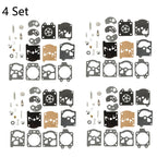 Set of 4 Carburetor Rebuild Kits for Walbro WA WT Series K10-WAT