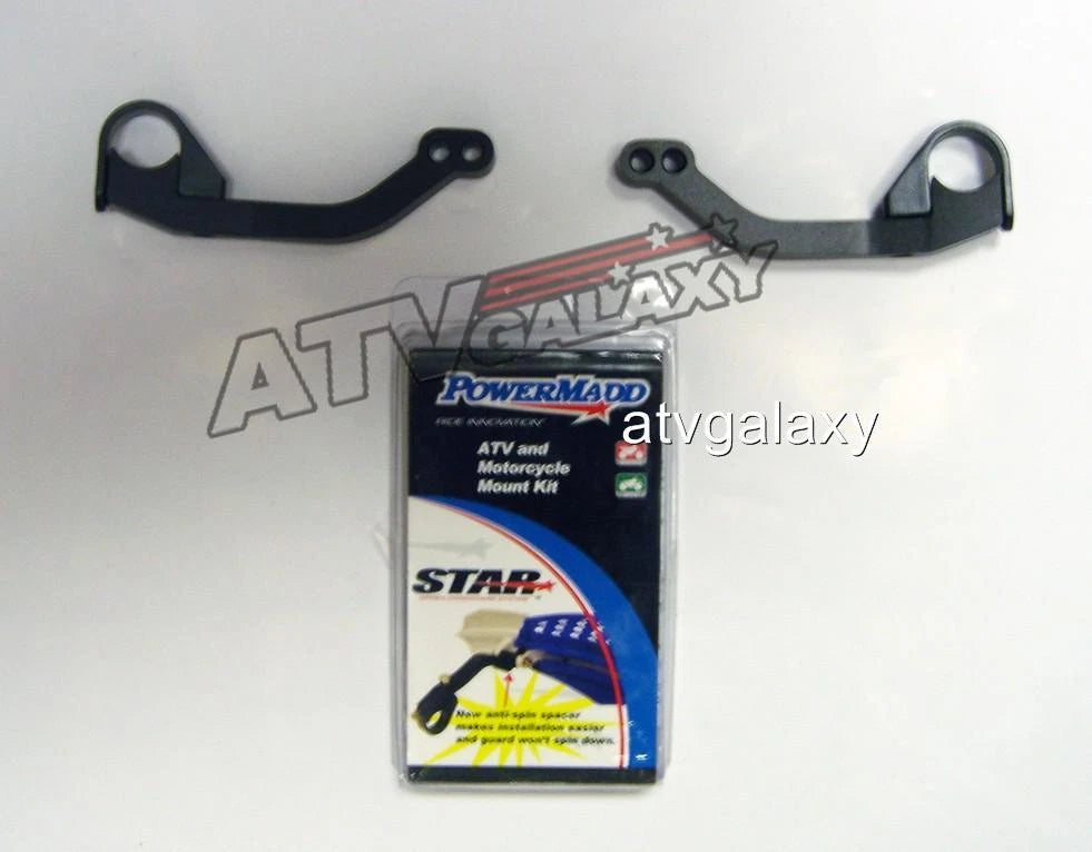 Powermadd Star Hand Guards Mount Kit for ATV Motorcycle (Universal Fit)
