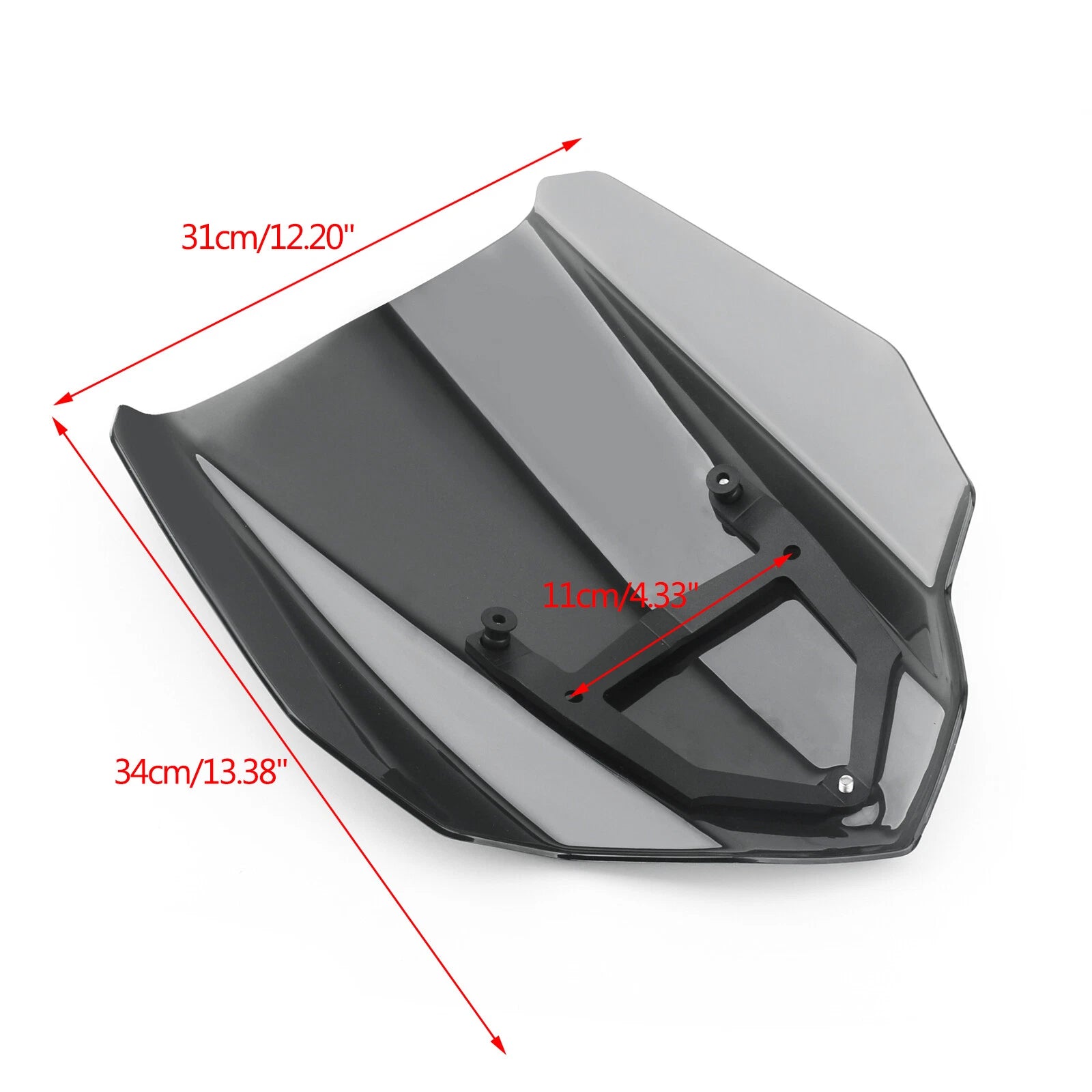 Windshield Windscreen with Mount Holder for Yamaha MT-03 FZ-03 (2016–2019)