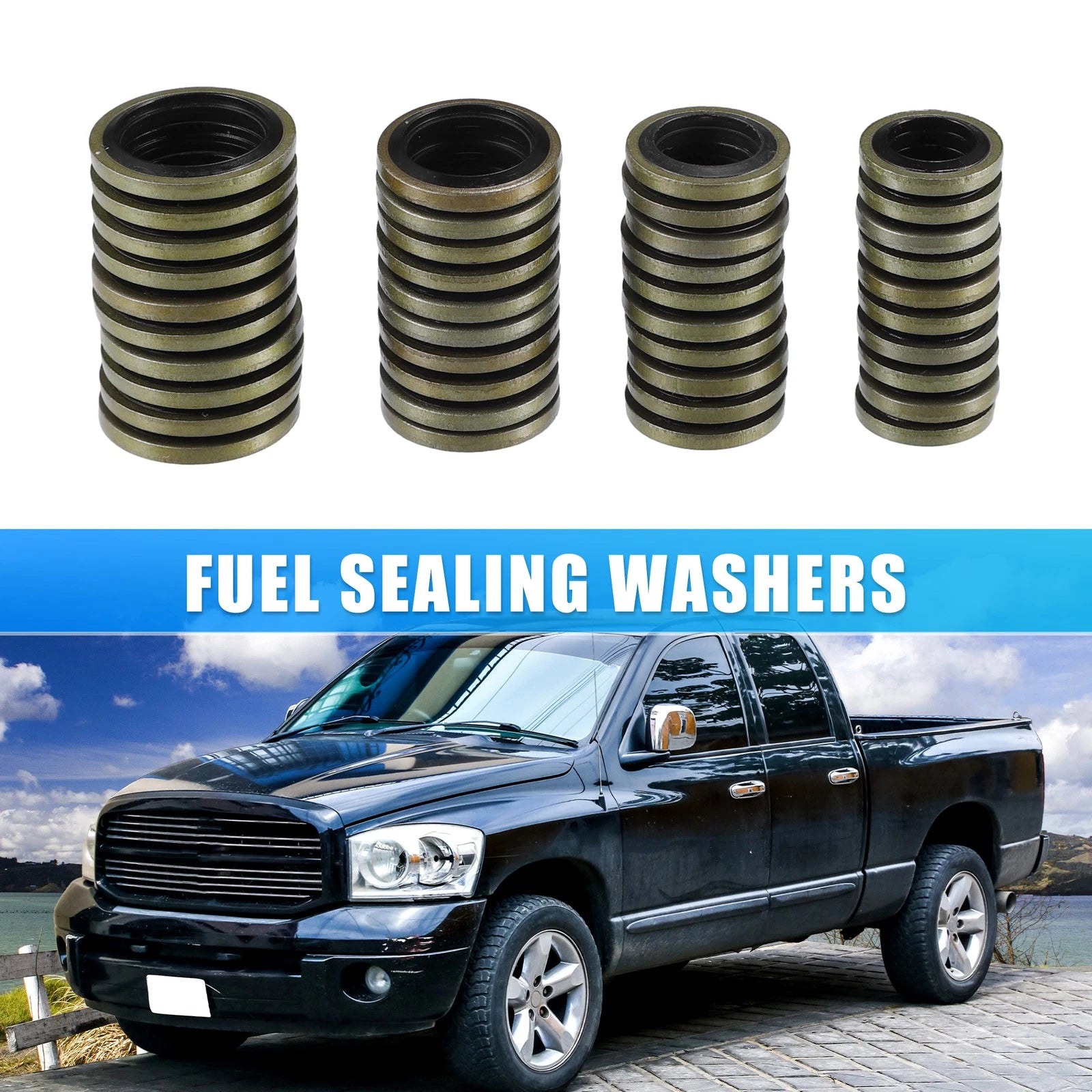 Set of 1 Car Fuel Sealing Washers No. 3963988/3963983 for Dodge 12V 24V 5.9L 6.7L