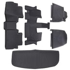 All-Weather TPE Black Floor Mat Set for Kia Telluride (2020–2025)