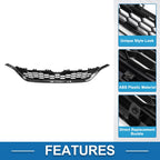Front Hood Bumper Grille for Honda CR-V (2015) Chrome Silver Black