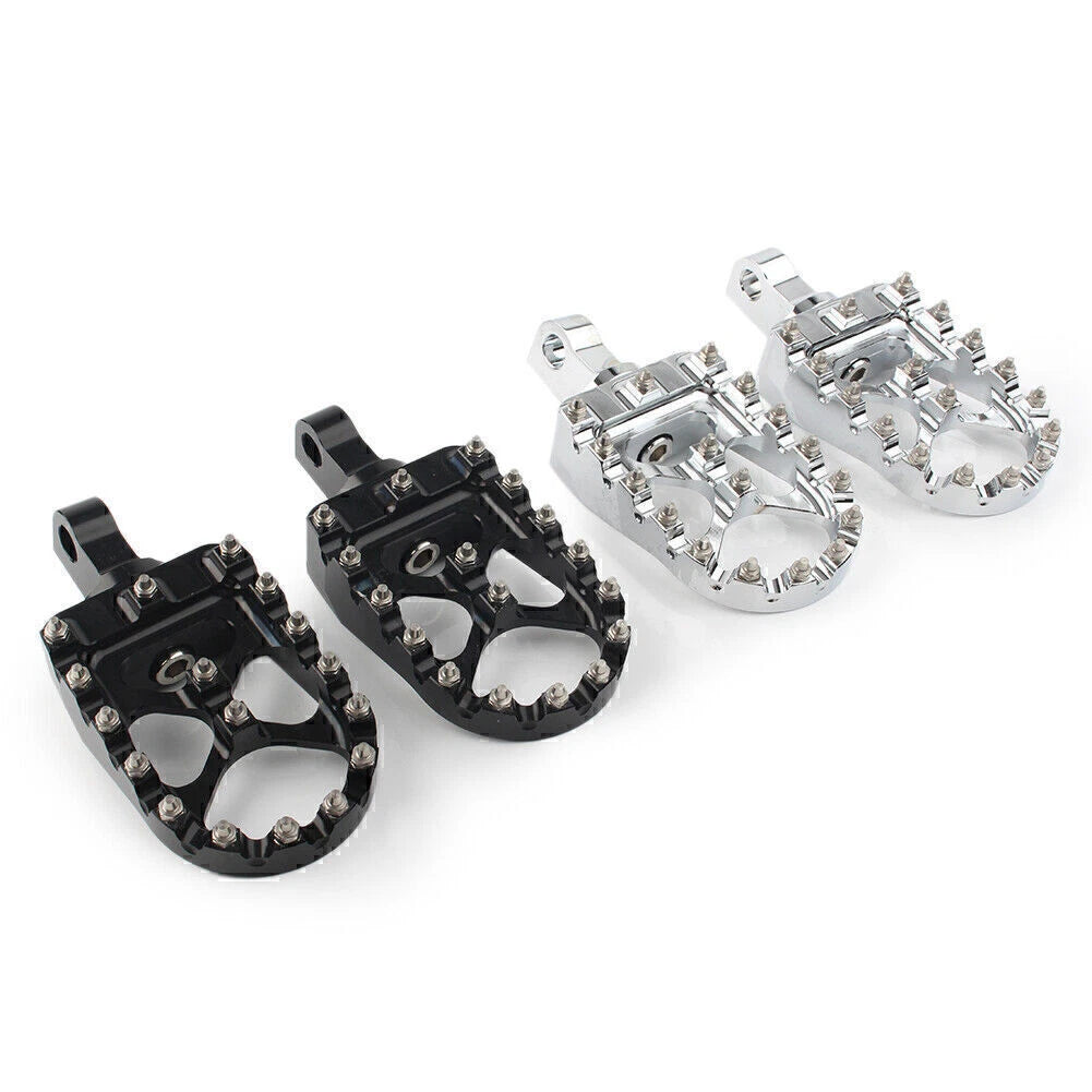 Wide Foot Pegs for Harley Dyna Sportster Iron 883 Fatboy (2000–2023)
