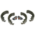 4 Rear Brake Shoes + 2 Wheel Cylinders for Jeep Cherokee XJ (1994-2001)