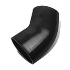 4" ID 45 Degree Transition 4-Ply Black Silicone Intercooler Pipe Hose