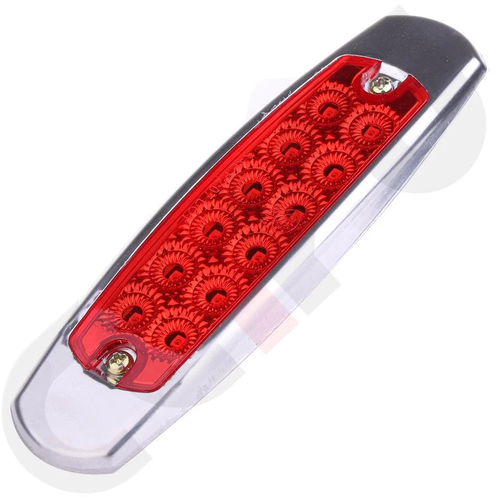 10 Pack LED Side Marker Lamps for Freightliner Truck Trailer (12V)