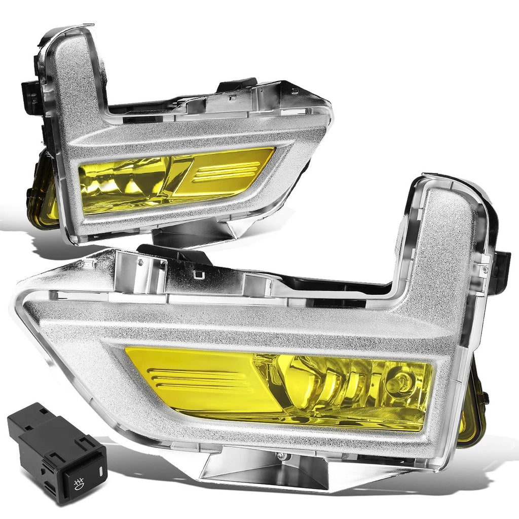 Pair of Amber Lens Front Bumper Fog Lights for Nissan Rogue (2017–2018)