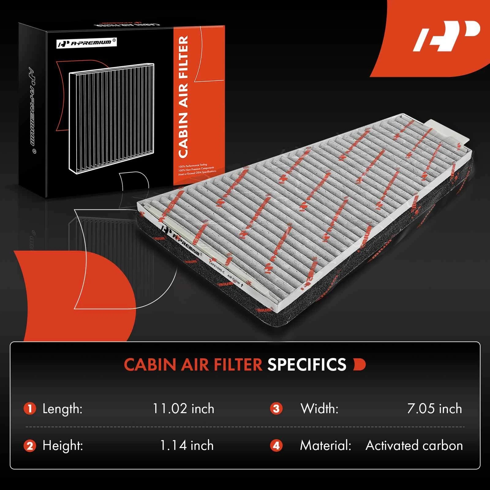 Activated Carbon Cabin Air Filter for Ford Taurus (2000-2007)