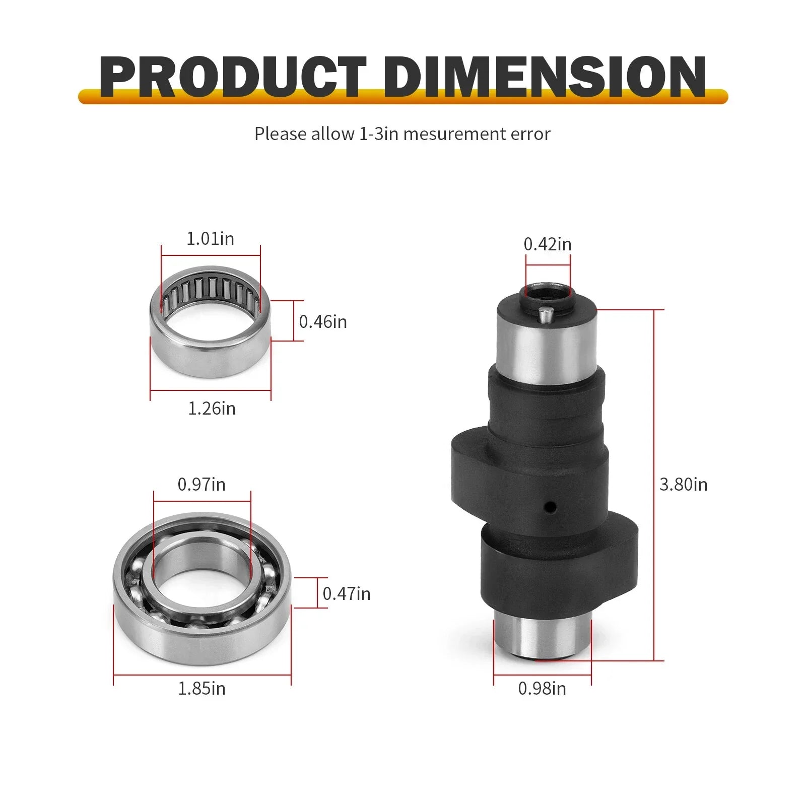 Camshaft Assembly Bearings for Yamaha Wolverine 350 4x4 YFM350F (1995–2005)