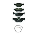 Hella Front Low-Met Disc Brake Pad Set w/Sensor for BMW E90 E91 E92 (2006–2013)