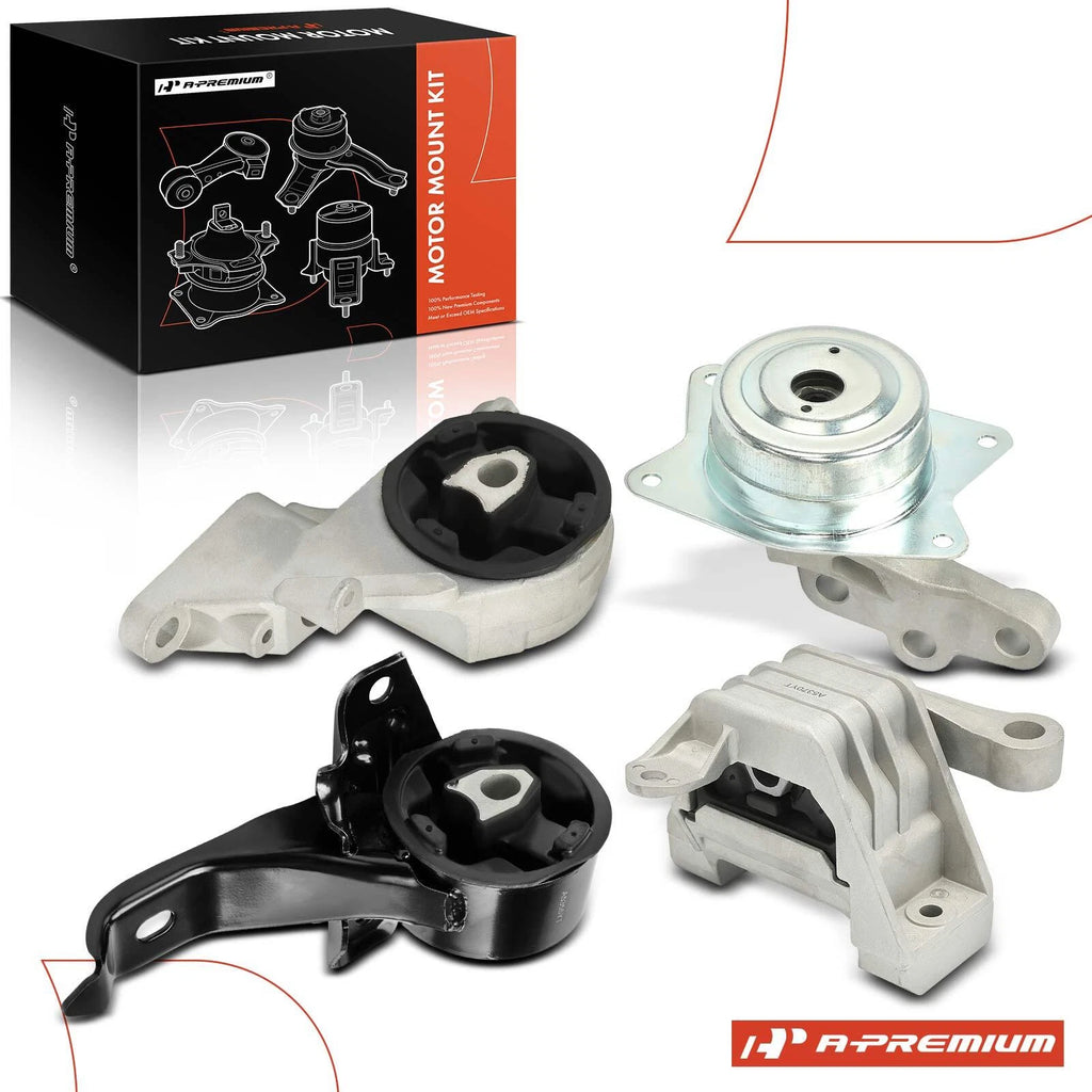 Set of 4 Engine & Transmission Mounts for Chevy Malibu (2006–2008)