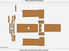 EVA Foam Pad Floor Mat for Campion 200 Allante (1995)