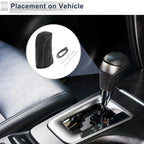 1 Pc Gear Shift Knob Cover for Nissan Tiida (2004–2012) Pebbled Black Grey