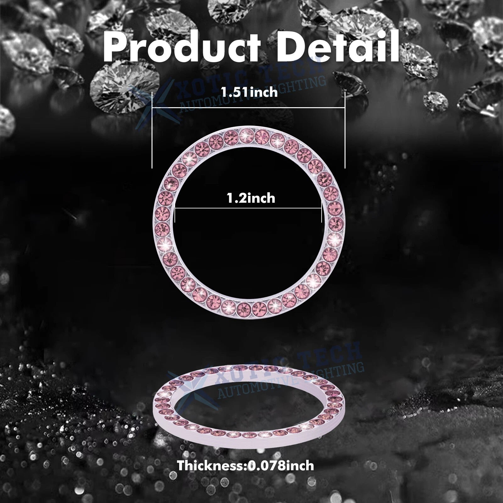 Sparkly Pink Rhinestone Diamond Interior Set for Women (28 PC) (2010-2015)