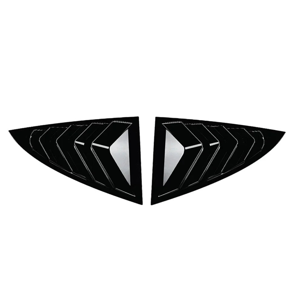Glossy Black ABS Rear Window Louver Cover Trim for Tesla Model Y (2020-2023)