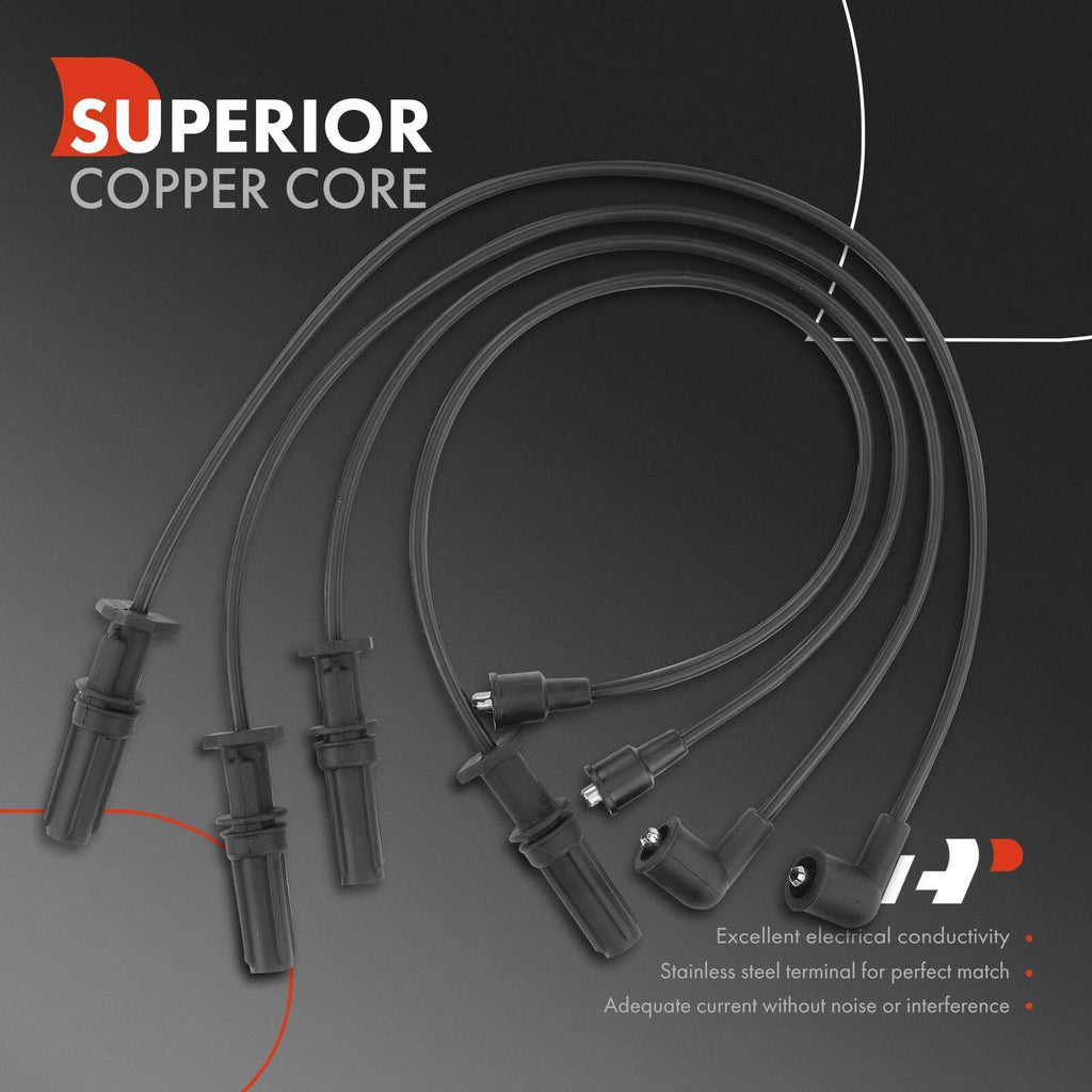 Set of 4 Spark Plug Wire Set for Subaru Impreza Legacy (1996–1998)