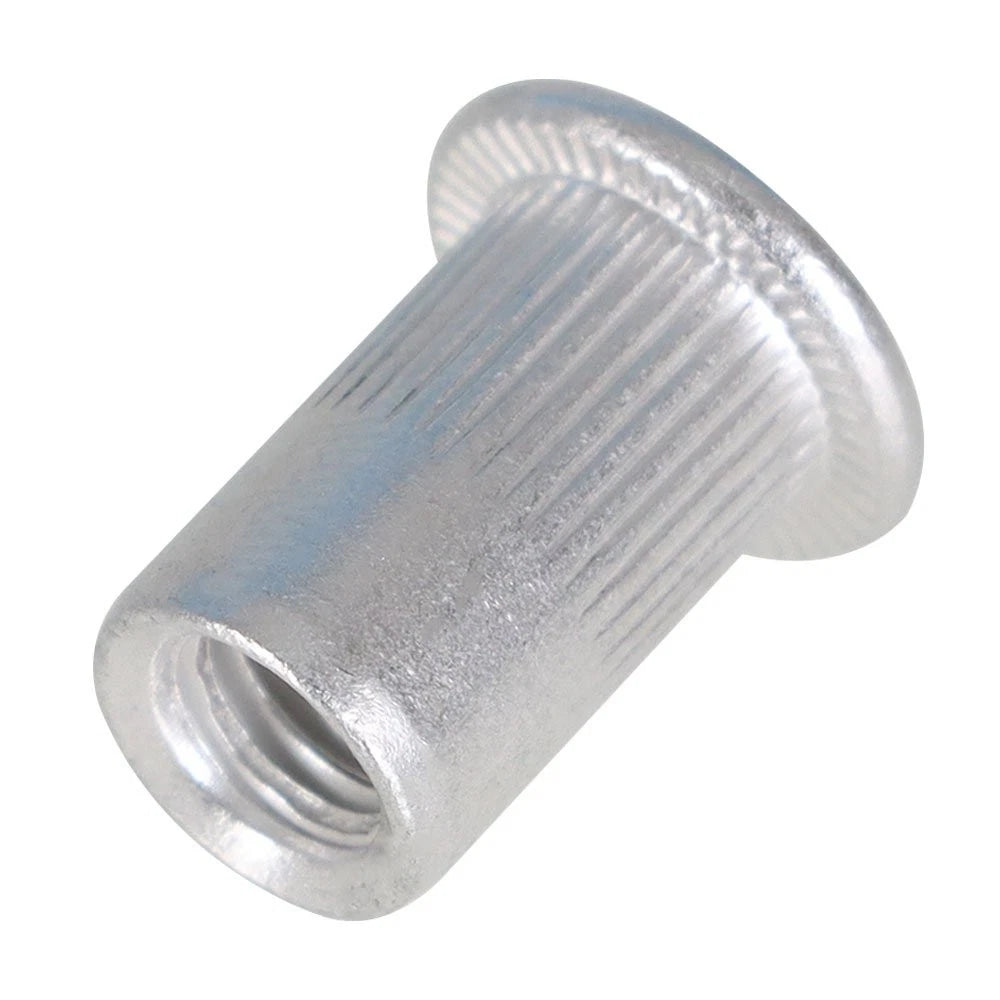 Set of 100 M6 Flat Head Aluminum Rivet Nuts for Various Models