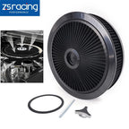 14" x 3" Round Washable Air Cleaner with Chrome Lid for SBC BBC