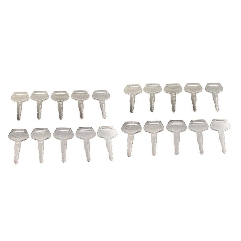 20 Pcs Ignition Keys 787 TR261434 for Komatsu Excavator (Model Specific)