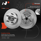 Front Disc Brake Rotors & Ceramic Pads for Ford F-150 (2000-2003)