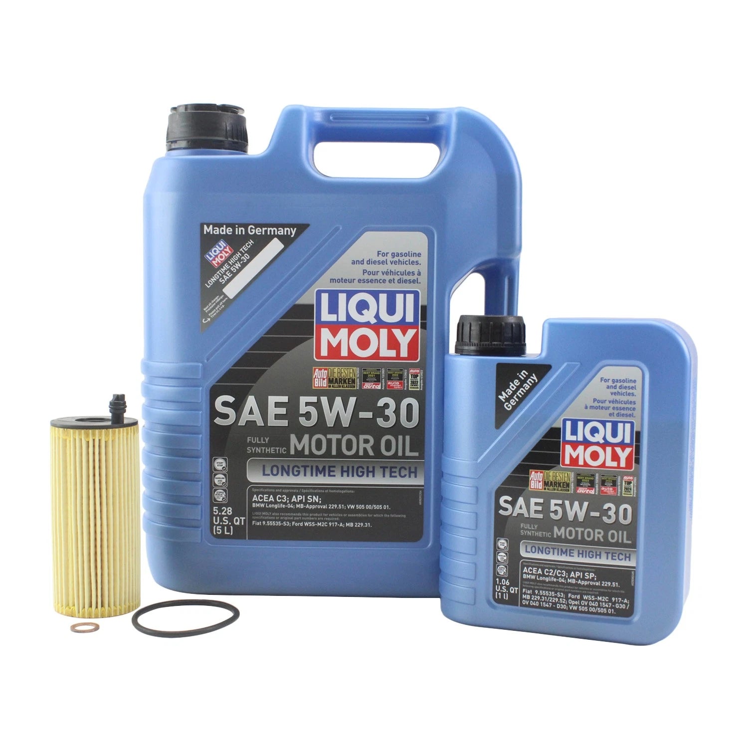 6L Liqui Moly Longtime High Tech 5W30 Oil Change Kit for BMW N47D20 (2007–2015)