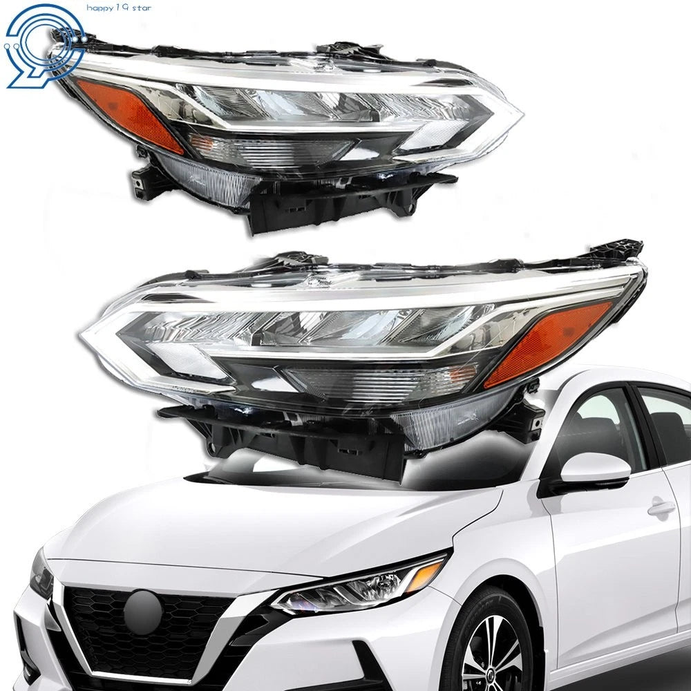 Set of 2 LED Headlights for Nissan Sentra SR (2020-2022)