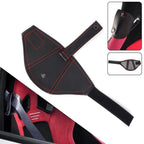 Pair of Leather Bucket Seat Belt Guide Holders for JDM Vehicles